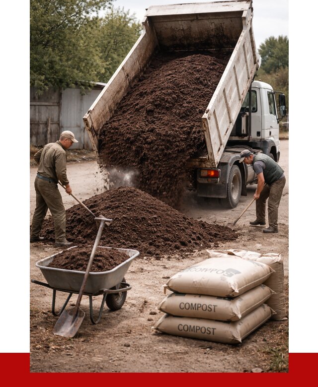 Купить компост в Белой Калитве от 4356 р. за куб с доставкой | ПРОНЕРУДБкл