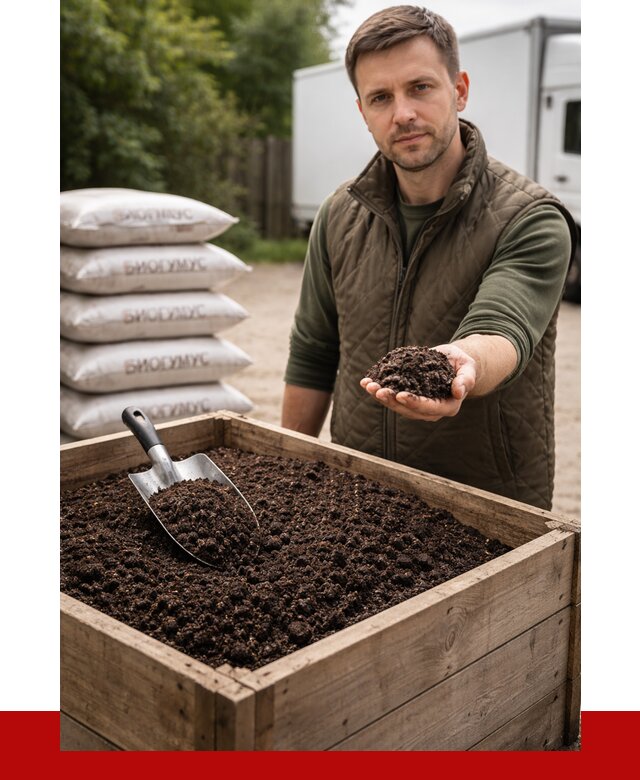 Купить биогумус в Белой Калитве с доставкой от 8815 р. за куб | ПРОНЕРУДБкл