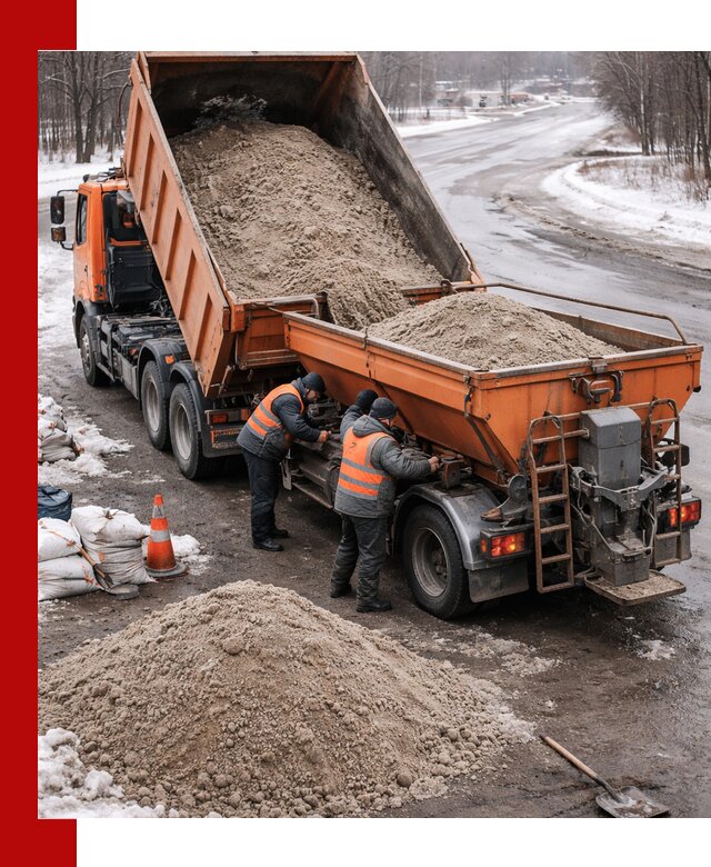 Поставка и вывоз пескосоля в Белой Калитве оптом и в розницу