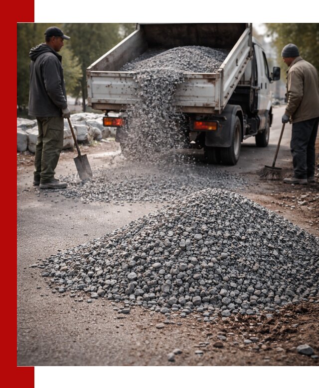 Гранитная крошка для посыпки дорог и тротуаров в Белой Калитве