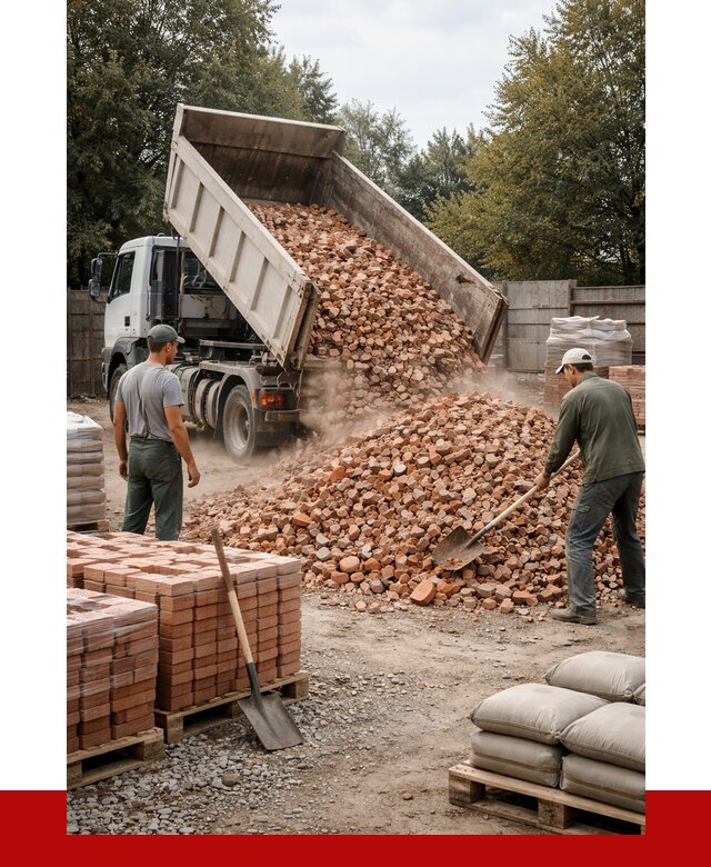Бой кирпича в Белой Калитве с доставкой от 4356 руб/куб | ПРОНЕРУДБкл