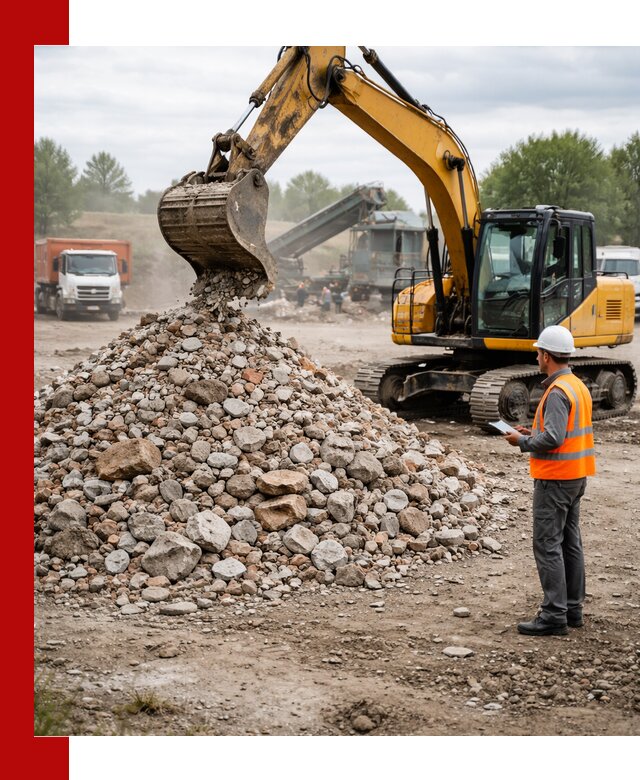 Доставка и вывоз строительного боя в Белой Калитве