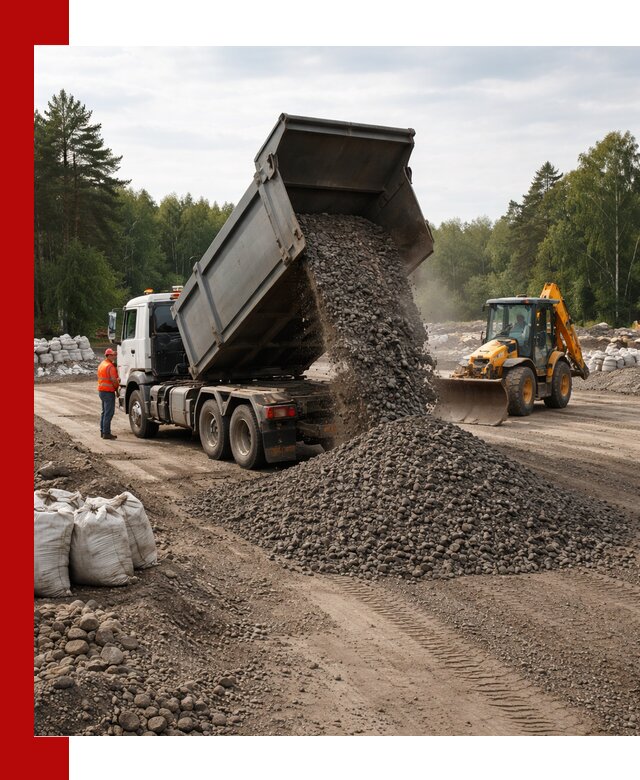 Доставка дробленого асфальта в Белой Калитве для дорожных работ