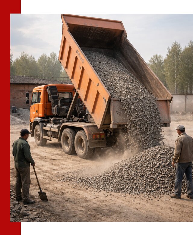 Доставка самосвалом 20 м3 в Белой Калитве быстро и надежно