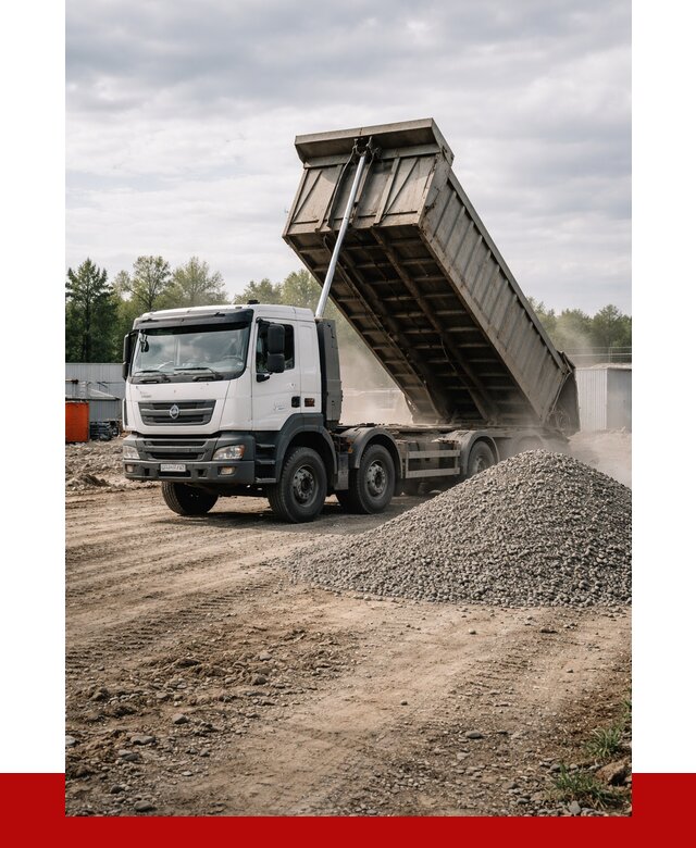 Доставка самосвалом 40 кубов в Белой Калитве от 9334 р. | ПРОНЕРУДБкл