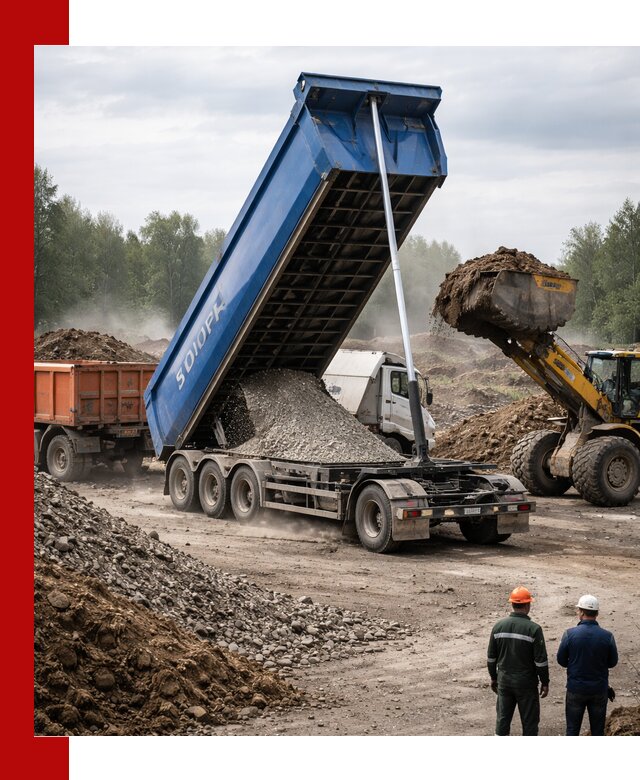 Аренда тонар 40 тонн в Белой Калитве с доставкой материалов