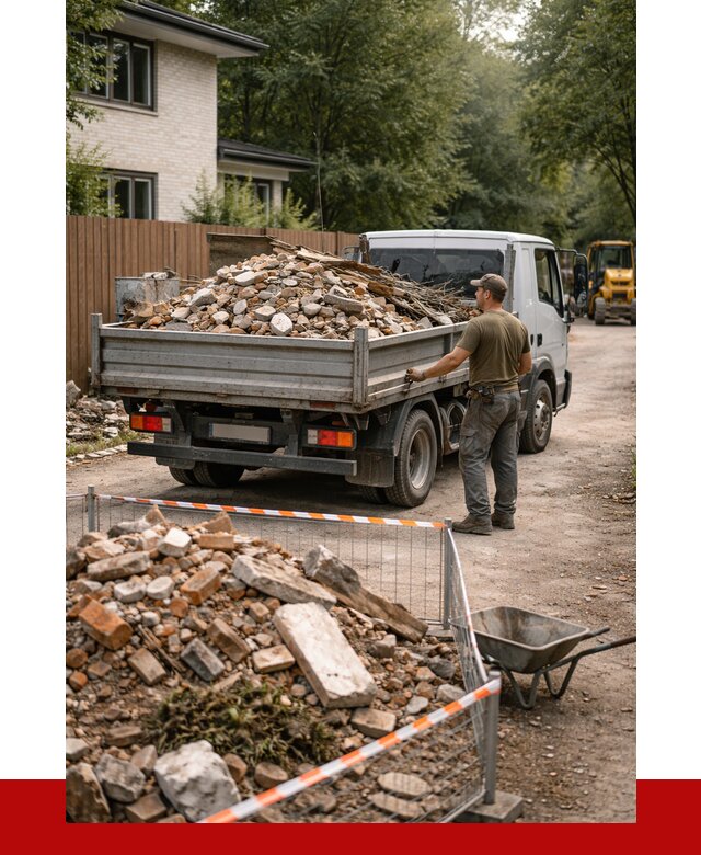 Вывоз строительного мусора с погрузкой в Белой Калитве от 7778 р | ПРОНЕРУДБкл