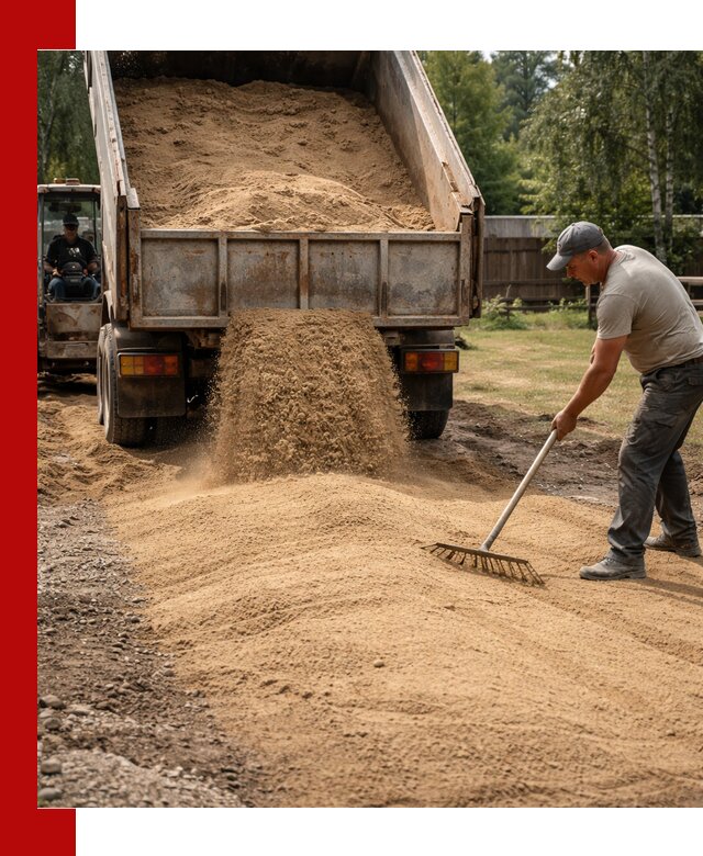 Отсыпка участка песком в Белой Калитве быстро и качественно