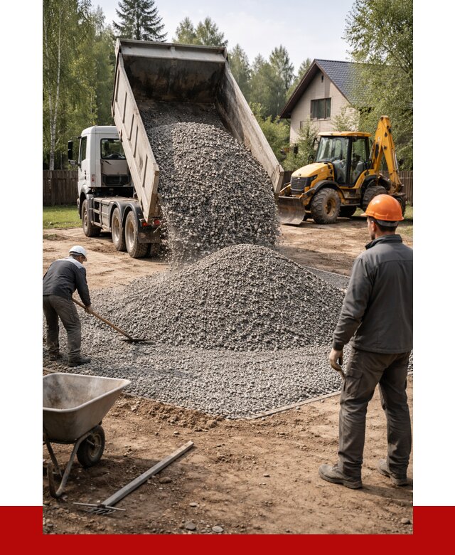 Отсыпка участка щебнем в Белой Калитве от 6741 р. ПРОНЕРУДБкл