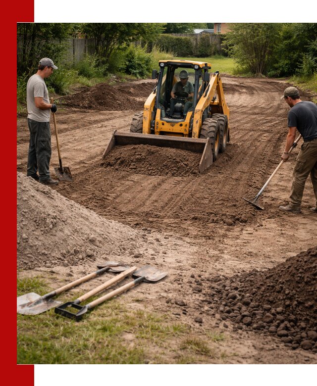Планировка участка грунтом с вывозом и доставкой в Белой Калитве