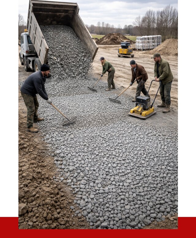 Устройство щебеночной подушки в Белой Калитве от 4667 р. ПРОНЕРУДБкл