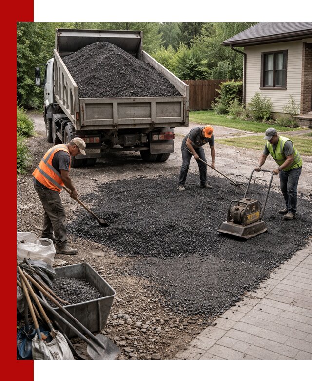 Асфальтовая крошка для двора с доставкой в Белой Калитве